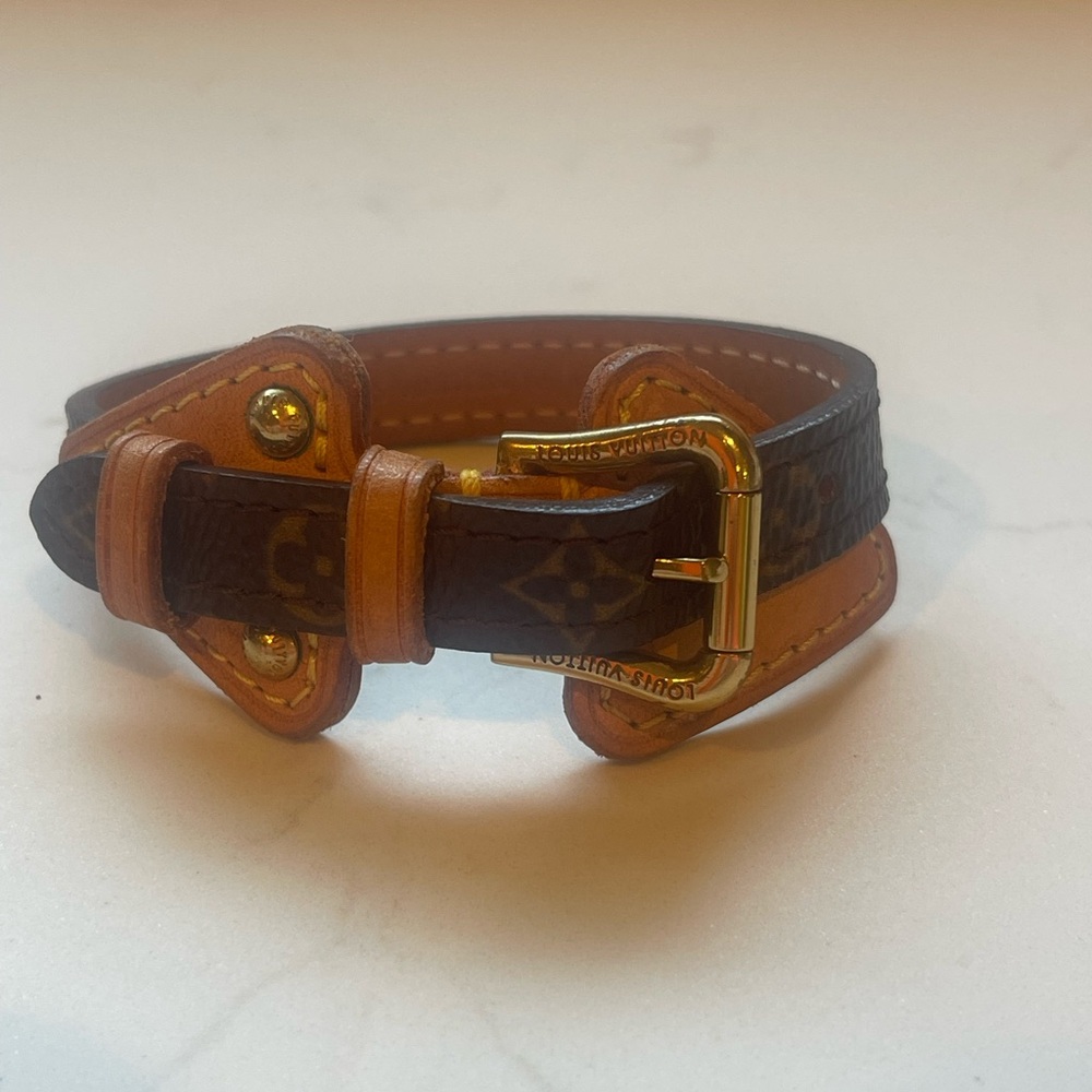 Louis Vuitton leather bracelet